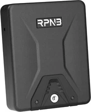 RPNB Gun Safe, Security Safe Lock Box, Portable Handgun Key Black 