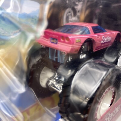 Hot Wheels 2021 Monster Trucks Pink Barbie Monster 'Vette | eBay
