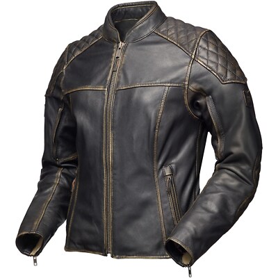 Ladies Motorcycle Jacket 34 - Modeka Phinix - Retro Biker Leather Jacket Vintage