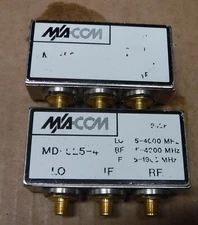 MACOM   SMA  MODULE  LOT OF 2  UNREADABLE  LABLE         FREE SHIPPING