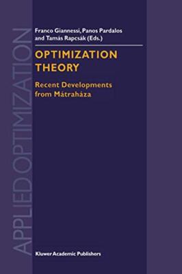 Giannessi - Optimization Theory - New paperback or softback - 30 - X555z