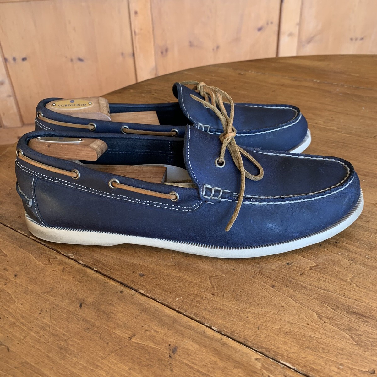 Cole Haan Blue Moccasin Boat Shoe Mens 13 M | eBay