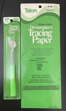 Vintage Talon Tracing Wheel and assorted colors Tracing Paper Never Used