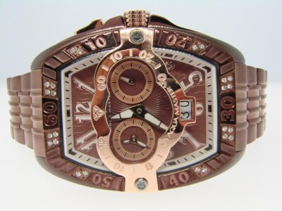 Mens Aqua Master Brown Finish 0.50CT Genuine Diamond 45mm Signature Watch