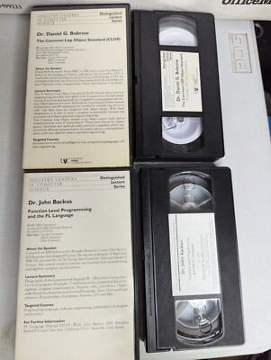 Distinguished Lecture Series Lectural College Course VHS Tape Set Of 2