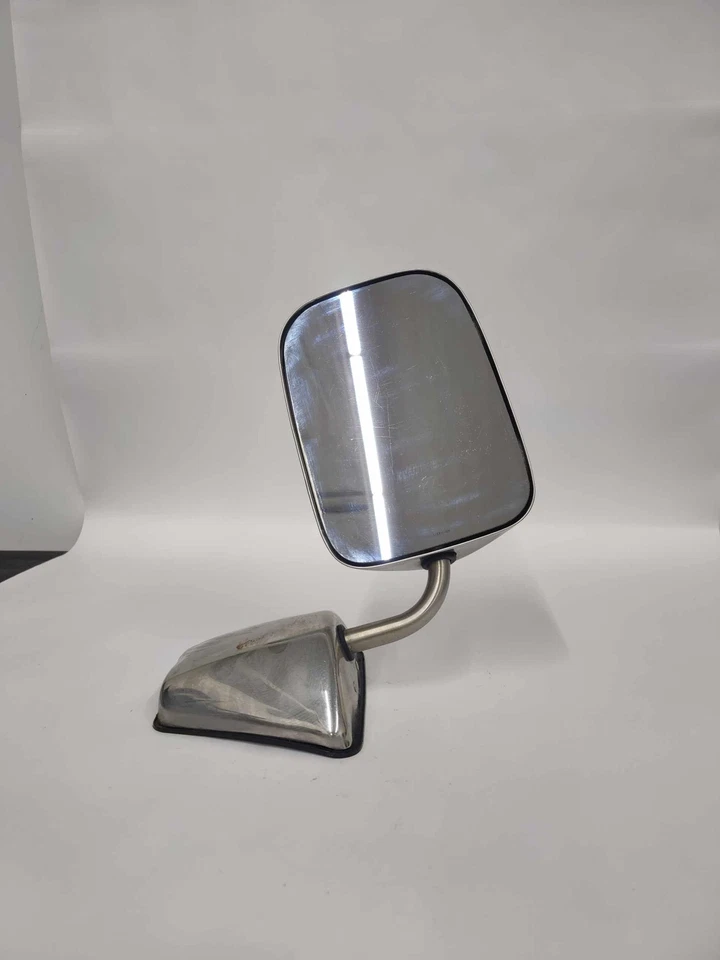 Espejo de puerta GMC Suburban 1500 LH 1980-91 manual oculto de acero inoxidable Foto 3 de 4