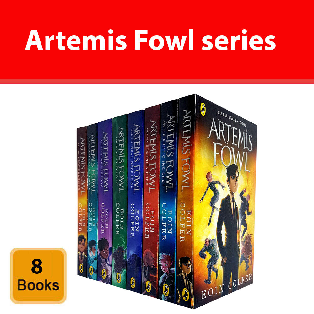 Artemis Fowl Series 8 Books Collection Set By Eoin Colfer- Ages 9-16 -  Paperback