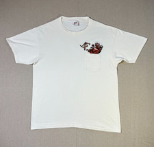 Vintage 1994 Disney Lion King Embroidered Pocket Tee Mens XL Timon Pumbaa Anvil