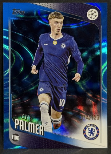 2025-26 Topps UEFA Club Competitions Chelsea Cole Palmer Blue Raindrops /150