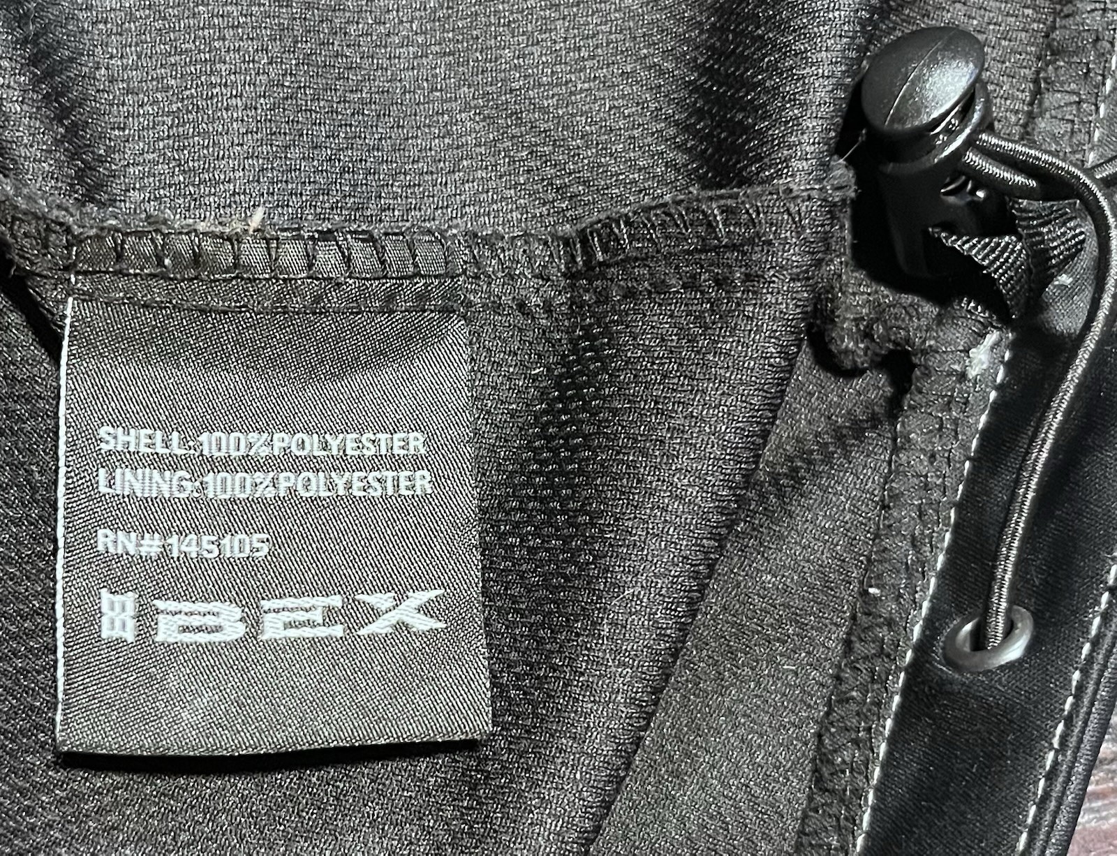 Worms BEX Soft Shell Black Zip Up Jacket Size Lar… - image 11