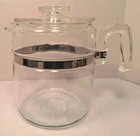 Vintage PYREX 9 Cup Percolator Coffee Pot & Lid 7759 Very Nice