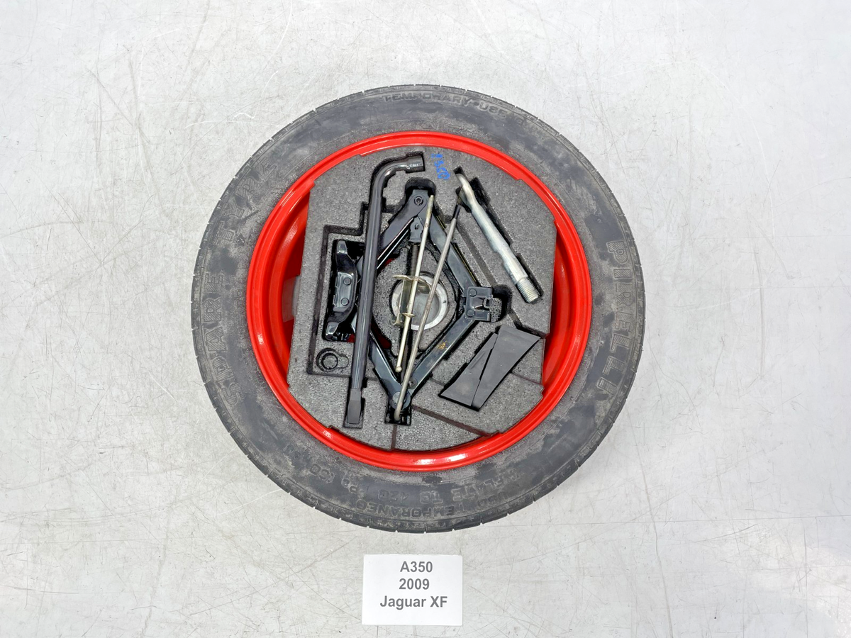 JAG ✓ 04-20 OEM Jaguar XF Spare Wheel Rim Jack Tool Kit 18x4 W/ Tire