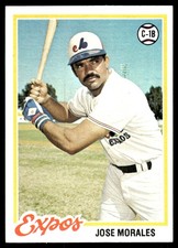Jose Morales 1978 Topps #374 Montreal Expos MLB READ FREE SHIPPING AutographDen
