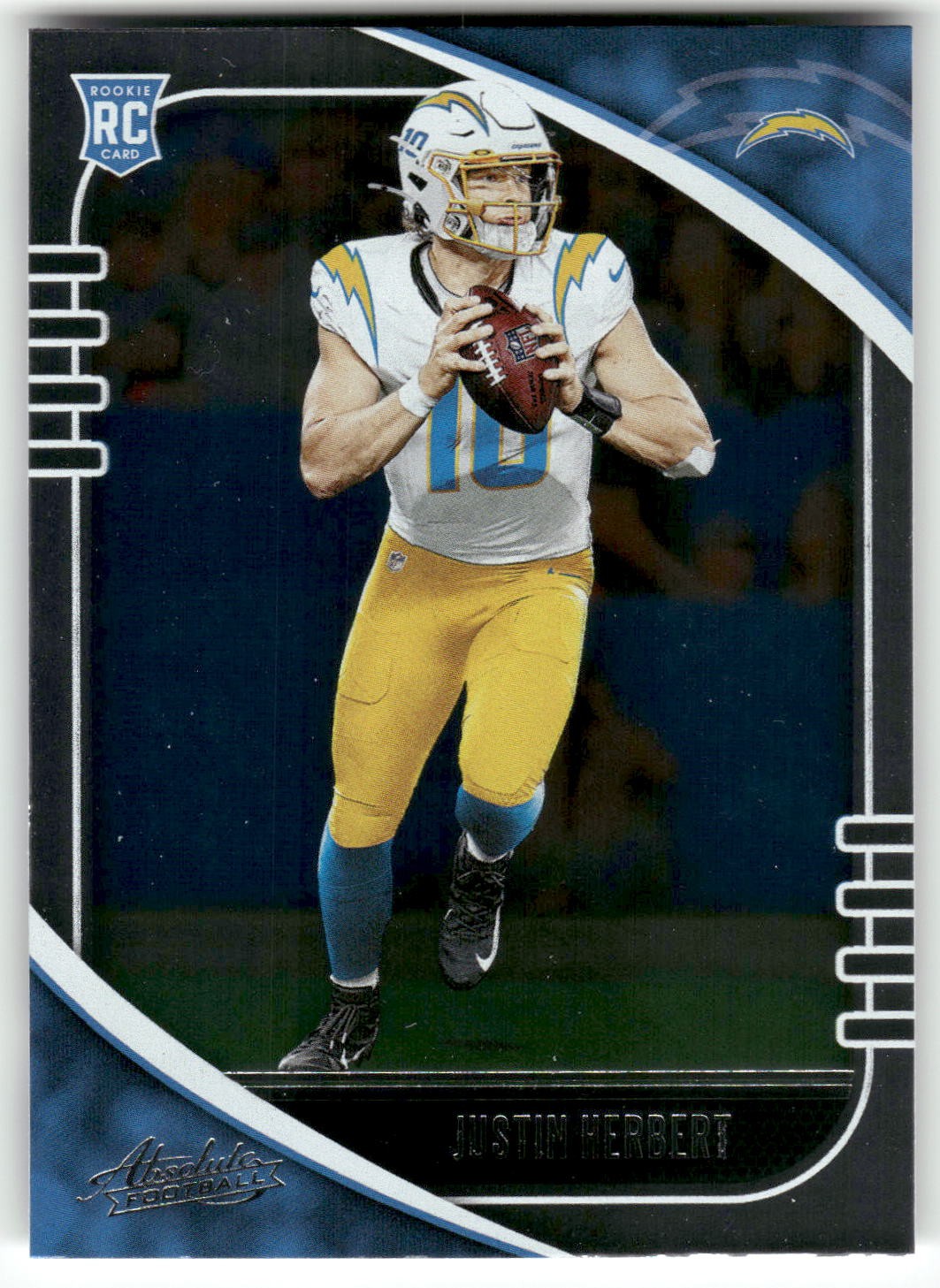 2020 Panini Absolute #167 Justin Herbert Rookie RC Chargers