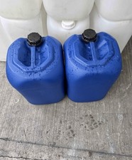 2 x 25L LITRE PLASTIC WATER CONTAINER CARRIER DIESEL DRUM JERRYCAN JERRICAN&nbsp;BLUE
