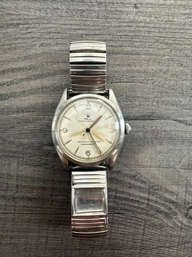 1950's Vintage Rolex Oyster Perpetual bubbleback 6084 Super Oyster