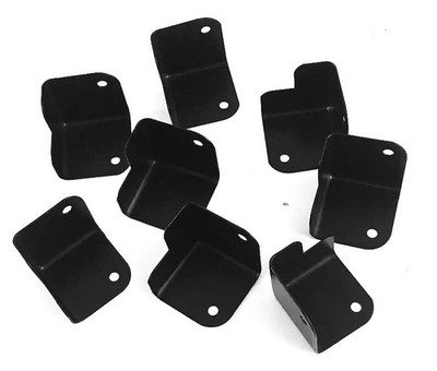8 Pack Metal Cabinet Corner Protectors for Speaker Boxes Guitar Amps Rack Cases