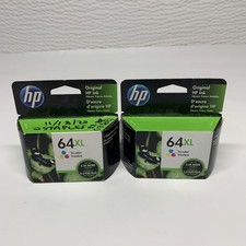 Genuine HP 64XL High Yield Ink 2 Packs Tri Color N9J91AN EXP 2021  2022