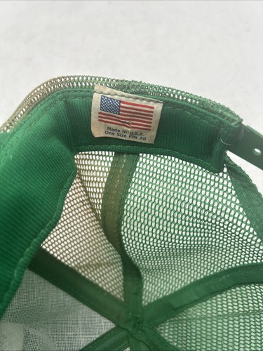Vintage Oregon Ducks Ohio Other? Mesh Trucker Hat Snapback Green Made In USA - Picture 6 of 10