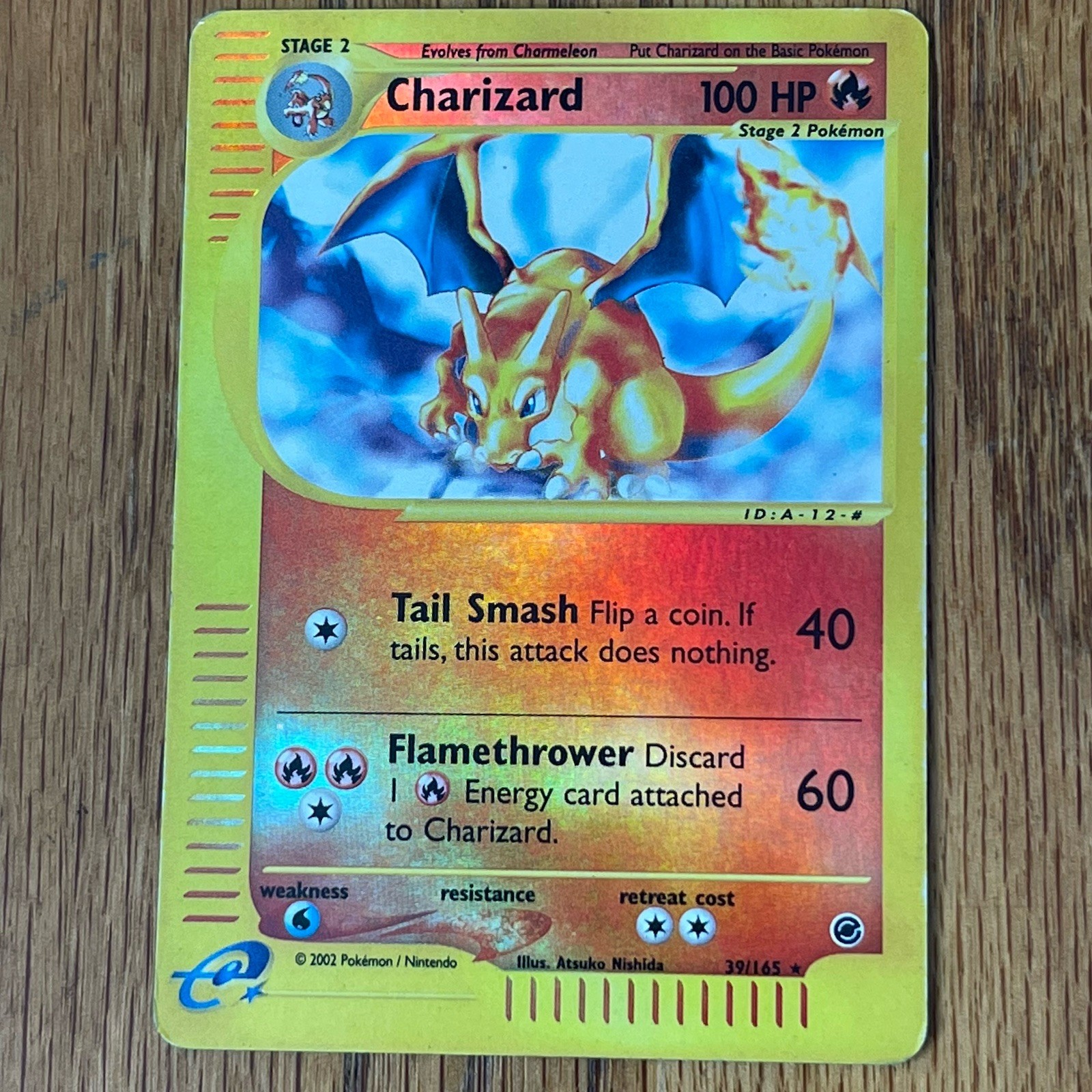 Charizard 39/165 2002 Expedition Base Set Reverse Holo Pokemon Card WotC Rare