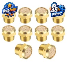 PATIKIL Brass Pneumatic Exhaust Muffler NPT 1/8 - 10 Pack