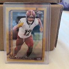 Topps 2023 Chrome Gold Refractor Luke McCaffrey #298 11/50 Washington Commanders