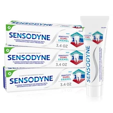 Toothpaste for Sensitivity, Gum Health  Enamel Protection, Mint, 3-Pack - 10.2