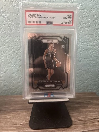 2023-24 Panini Prizm Victor Wembanyama #136 RC Rookie PSA 10