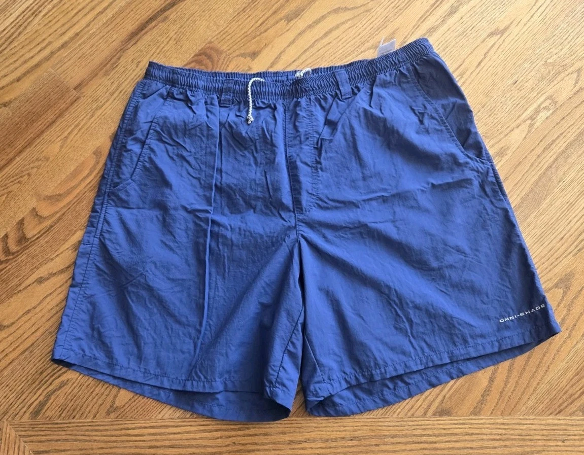 Columbia Omni-Shade Hiking Outdoors Fishing Nylon Shorts Men's Size XXL (#184)