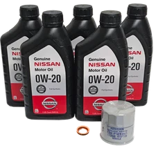 Genuine Nissan 0W20 Oil Change Kit - Synthetic 15208-65F1B