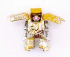 Vtg 1986 Rock Lords NUGGIT GoBots Tonka Bandai Transforming Figure Gold Chrome