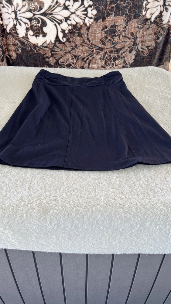 Athleta Tennis Skirt Black 20”Women’s Size Medium Pickleball Golf Nylon