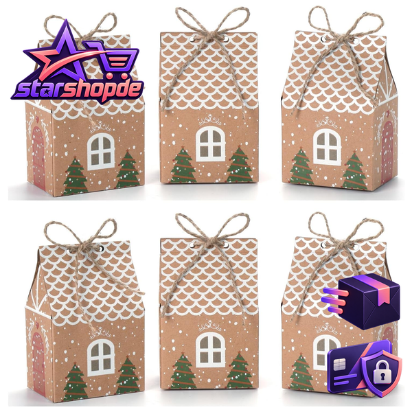 GeschenktüTen Weihnachten 50 StüCk Kraftpapier Klein FüR SüßIgkeiten-image