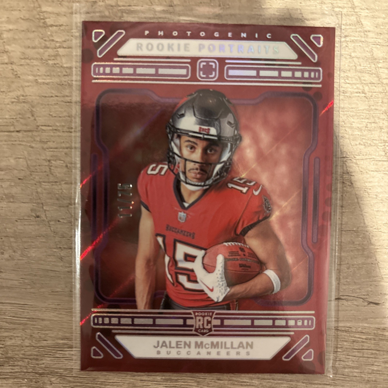 2024 Panini Photogenic - Rookie Portrait Jalen McMillan #167 Purple /75 (RC)