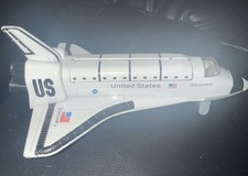 Playmaker Toys NASA US White Space Shuttle Diecast pullback Rocket Figure