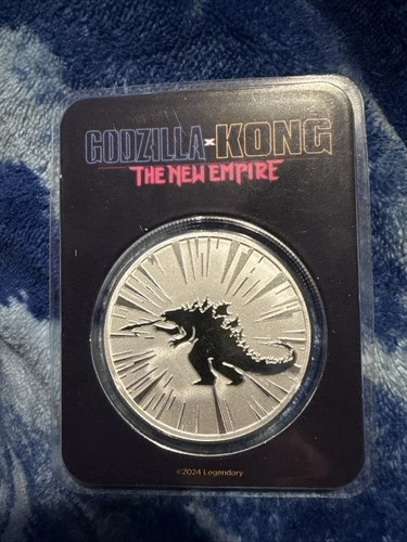 1 oz Silver Round - Godzilla x Kong - Godzilla BU in TEP