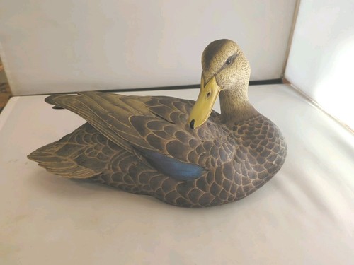 Ducks Unlimited Black Drake Decoy Full Size Medallion Resin 2006-2007 Special Ed