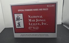 2026 National Mah Jongg League Card Standard Size Official Hands & Rules NEW
