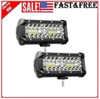 Zmoon Led Light Bar,240W 24000lm Led Fog Light 7 Inch Led Driving Lights 2 Pack