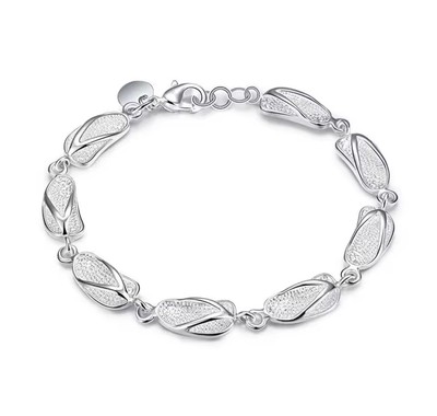 Flip Flop Pendant Bracelet Womens Fashion Jewelry 23-11