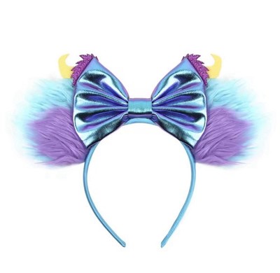 Monster Ink Sully Mickey Mouse Disney Ears New Blue And Purple