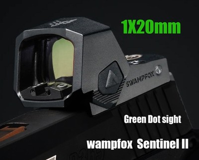 Swampfox Sentinel II 1x20mm Green Dot Sight 3 MOA RMSc Footprint