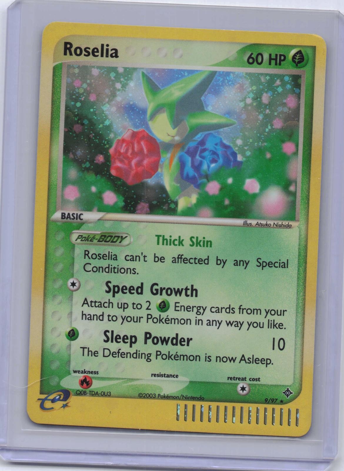Roselia 9/97 Holo Rare Dragon Pokemon Moderately Played