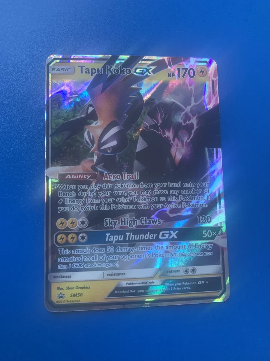 Tapu Koko GX - SM50 - Shiny Tapu Koko GX Box Promo - SM Black Star