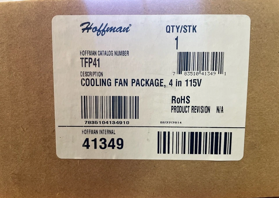 Paquete de ventilador de refrigeración Hoffman Nvent TFP41 4" - 115V - ¡¡NUEVO SELLADO DE FÁBRICA!!! Foto 2 de 2