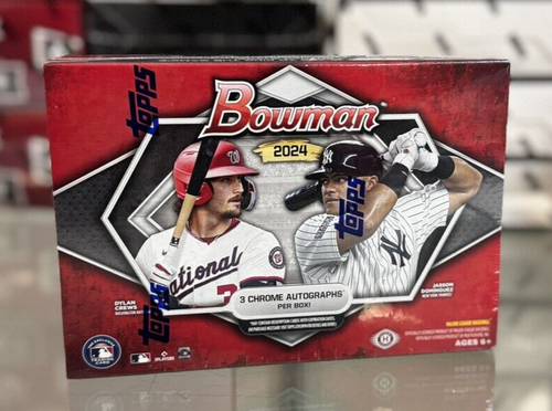 2024 Bowman Baseball HTA Breakers Box (3 Autos) - Factory Sealed