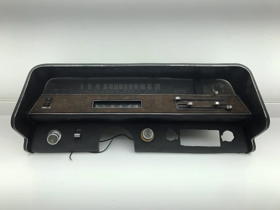 Pontiac Bonneville 1969 70 tablero bisel calibre grupo calentador control limpiaparabrisas interruptor Foto 3 de 4