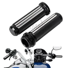 1" Electronic Throttle Handle Bar Hand Grips For Harley Touring Softail Fat Boy