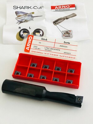 ARNO Tools SHARK-CUT SC16R-3,0D + 10 Stück. VHM WSP LPNT080304EN AM5035 NEU