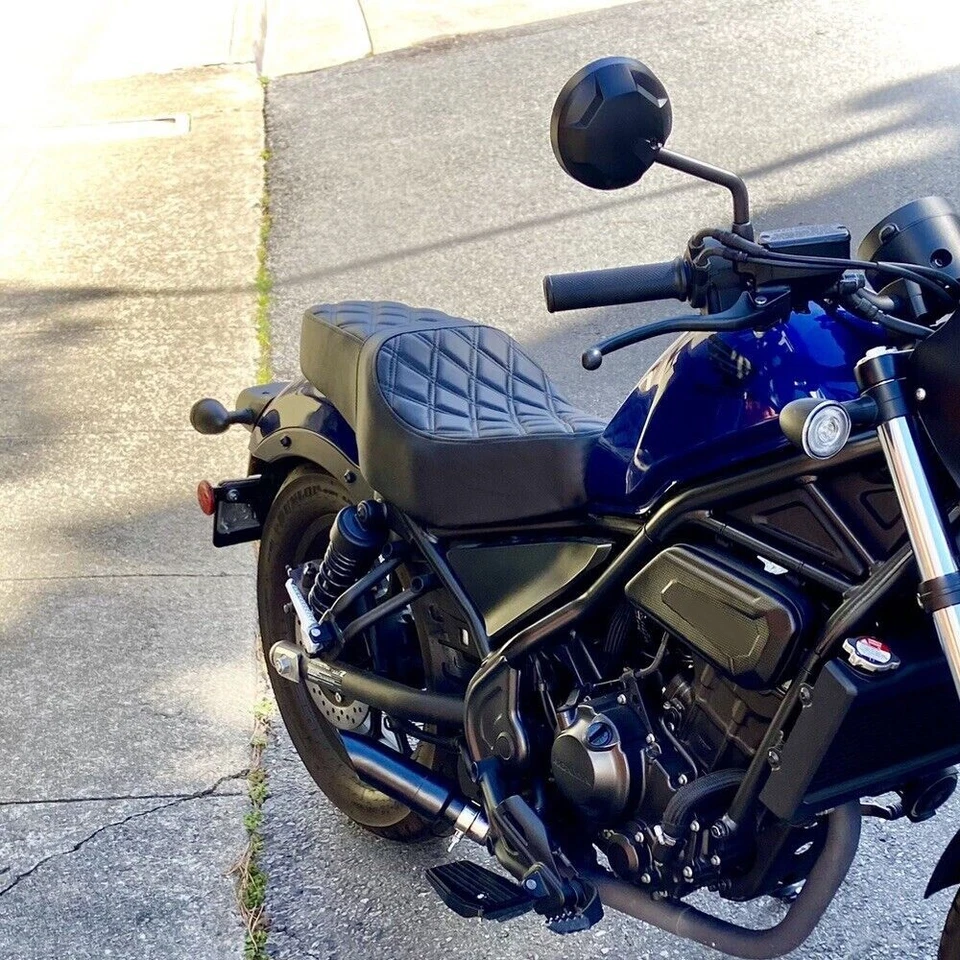 Asiento de conductor de pasajero estilo diamante para Honda Rebel CMX500 CMX300 ABS 2017-2025 Foto 2 de 4